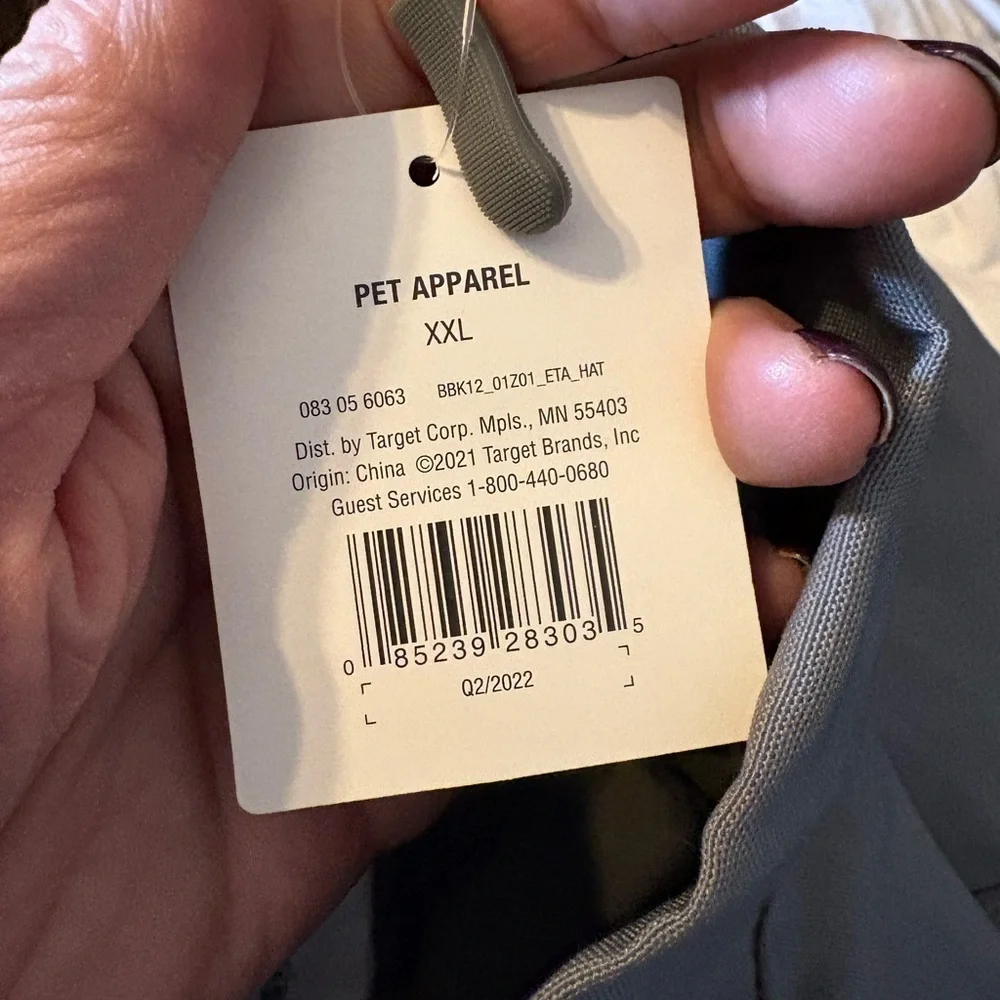 Target Gray XXL Pet Apparel
